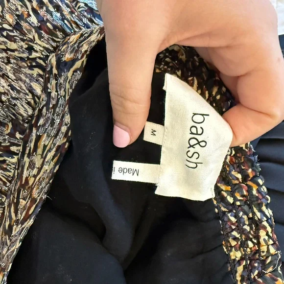 ba&sh Black and Brown Maxi Skirt - Picture 2 of 3